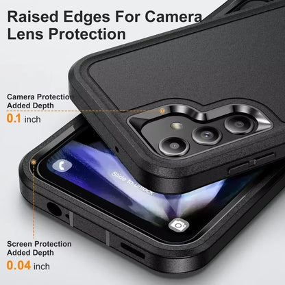 Armor Shockproof Defender Phone Case For iphone 11 12 13 14 15 16 17 18 Pro Plus Max 16E Hard PC+TPU Anti Fall Protective Cover