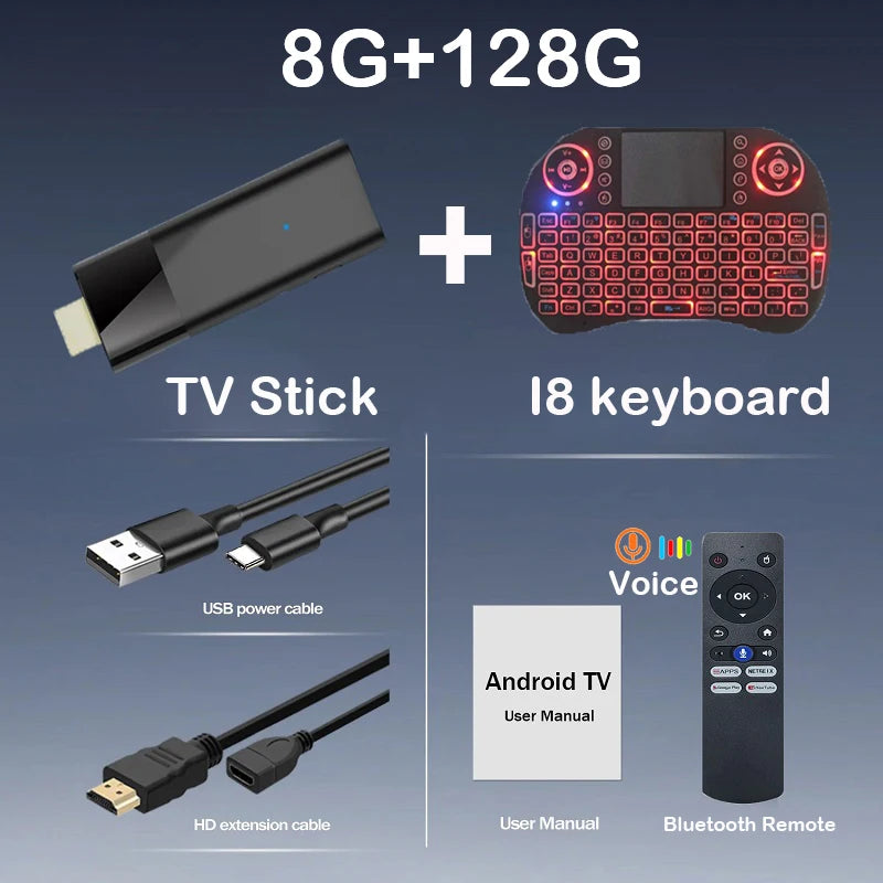 Android 16 TV Stick 4K Allwinner H313 Dual Wifi 2.4G/5.8G Quad Core HDR RAM 4GB ROM 32GB 64GB 128GB Home Theater Media Player