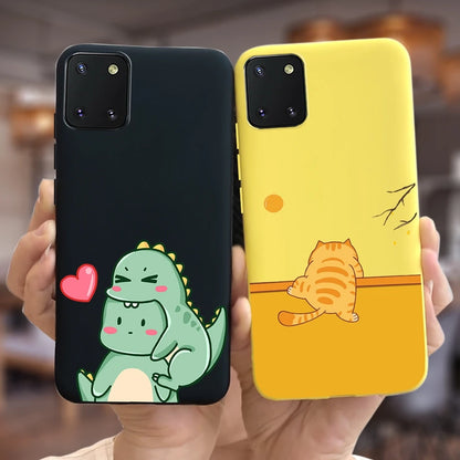 For Samsung Galaxy Note10 Lite Case SM-N770F 6.7'' Popular Candy Painted Cover Soft TPU Phone Case For Samsung Note 10 Lite Bags
