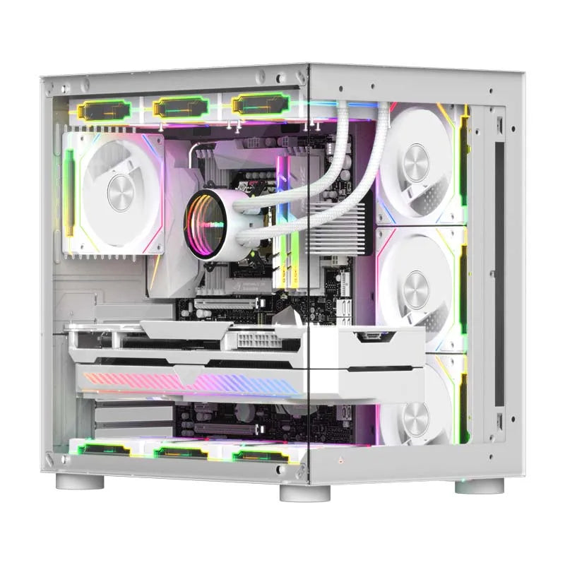 UPSIREN UF-2 PRISM 5 PRO 12CM ARGB Large Air Volume Computer Chassis Fan Regular version/Reversed version Dual mode selection