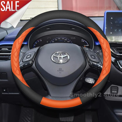 Leather Car Steering Wheel Cover For Toyota CHR 2025 Crown Sports 2016-2024 Auto Steering Wheel Toyota Crown Sports Accessories