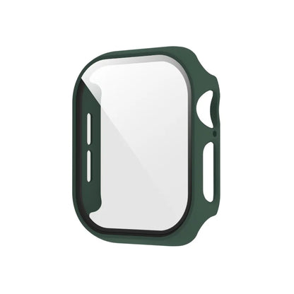 Tempered Glass+Case for Apple Watch Ultra 4 3 2 49 45 41 40 44 42 46mm PC Bumper Protector cover For iWatch 12 11 10 SE 9 8 7 6