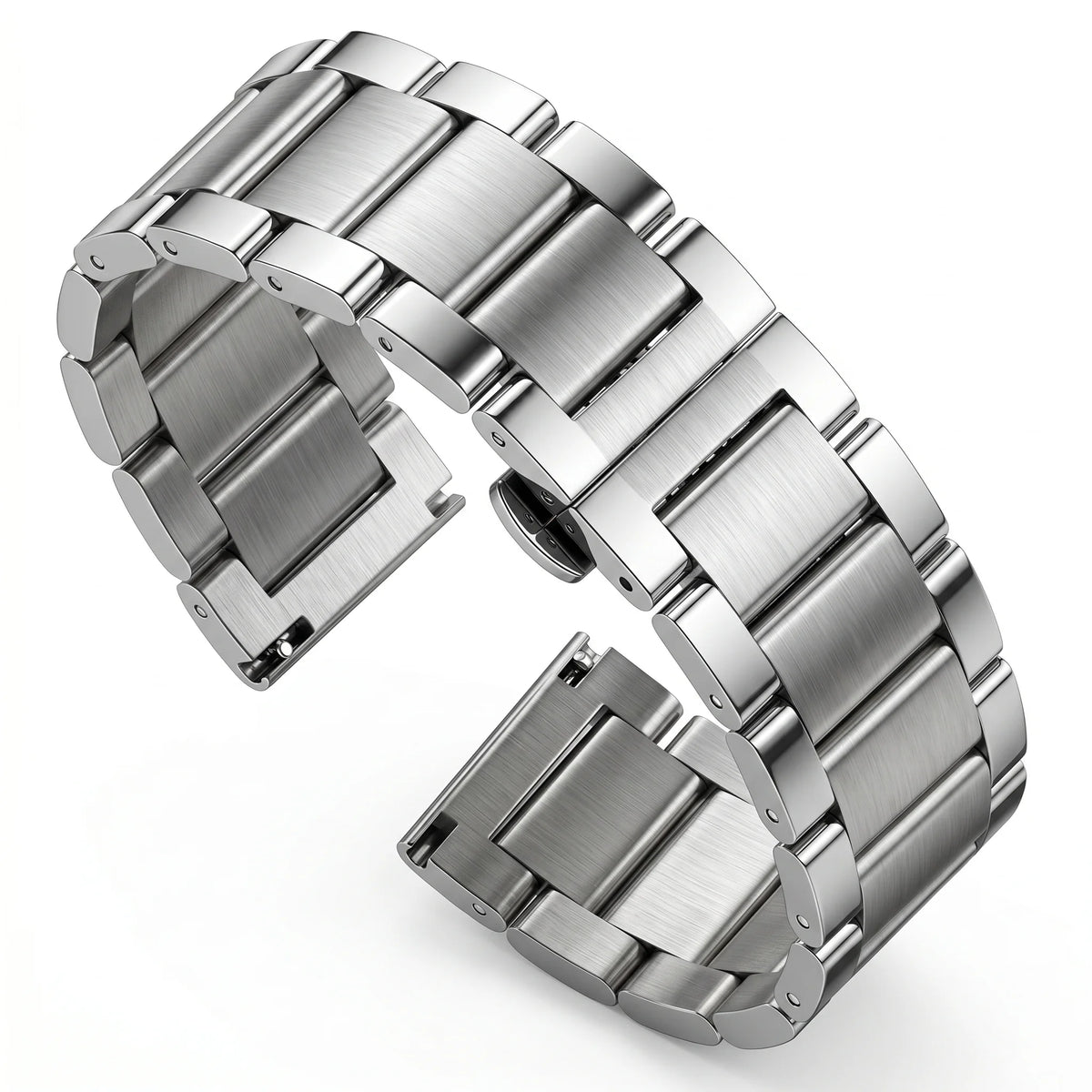 Stainless Steel Watch Band Bracelet 18 20 21 22 23 24mm Women Men Solid Metal Wristband Replacement Strap Accessories With Tool