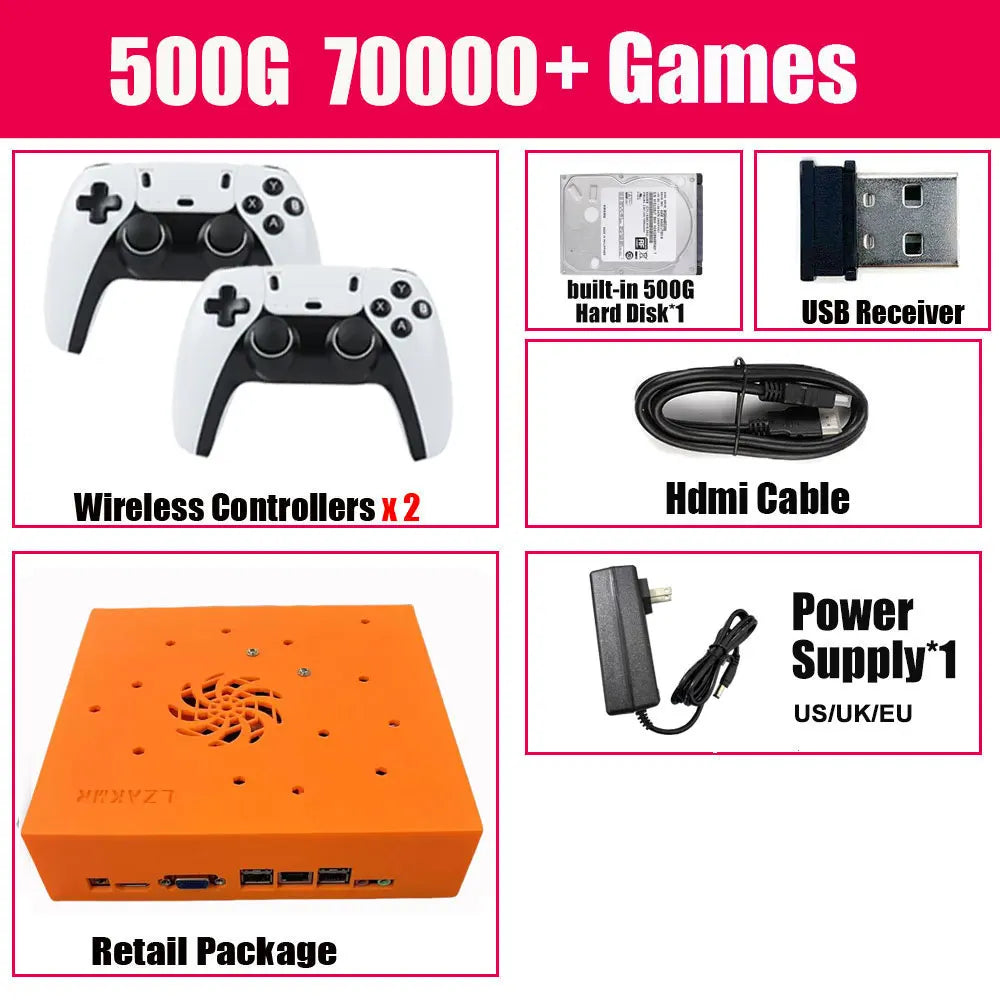 M8 Dual System Retro Game Console I3-3110M | 1TB HDD 70,000+ Games | PS2 Wii PSP N64 SS | Plug & Play TV | Wireless Controller