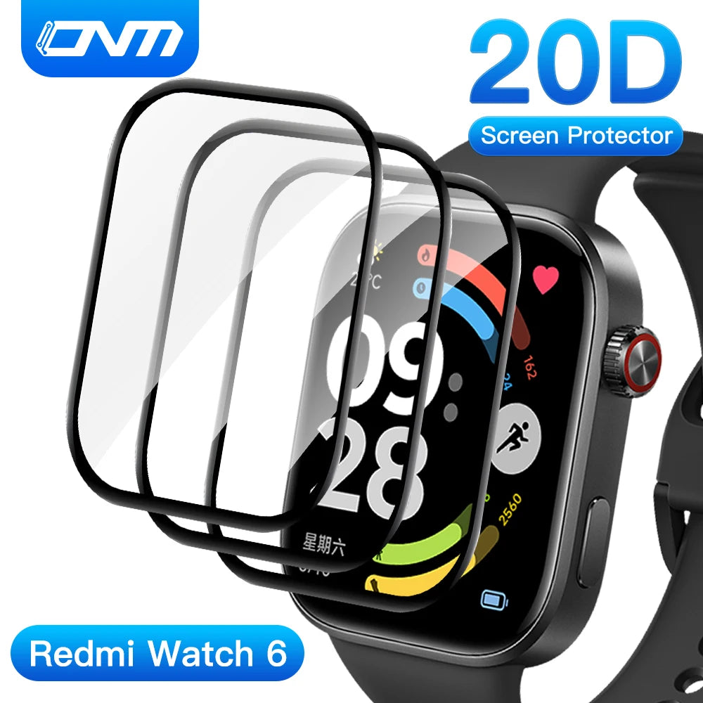 Screen Protector Film for Redmi Watch 6 - HD Clear Anti-Scratch Protective Film for Xiaomi Smartwatch