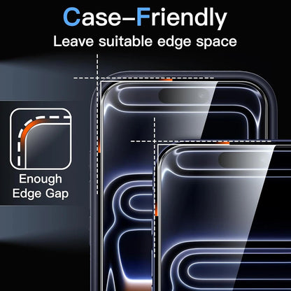 3Pcs Tempered Glass For iPhone 18 17 16 15 14 13 12 11 Pro Max Plus XR Oleophobic Coating Screen Protector Protective Glass Film