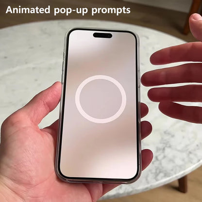 Original For Magsafe Clear Phone Case For iPhone 18 17 16 15 14 13 12 Pro Max Mini Wireless Charging With Touch Camera Button