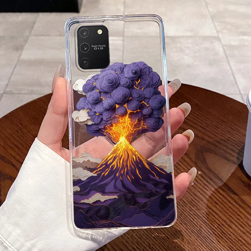 Casing For Samsung S10 Lite Case G770F Aesthetic Cute Cat Fashion Transparent Back Cover For Samsung Galaxy S10 Lite Phone Case