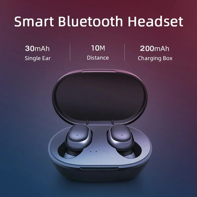 New A6S TWS Wireless Bluetooth Headphones Sports Earbuds Fone Bluetooth Headphones with Microphone