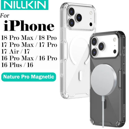 Nillkin For iPhone 18 Pro Max 17 Pro Max 16 Pro Max 16 Plus Nature Pro Magnetic Transparent TPU Phone Case
