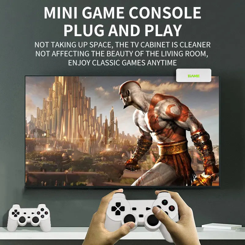 2026 New Coopreme Y7 X7 128G  Linux System 4K Video Game Console TV Box Wireless Controller Retro Game 10000+ Support PSP