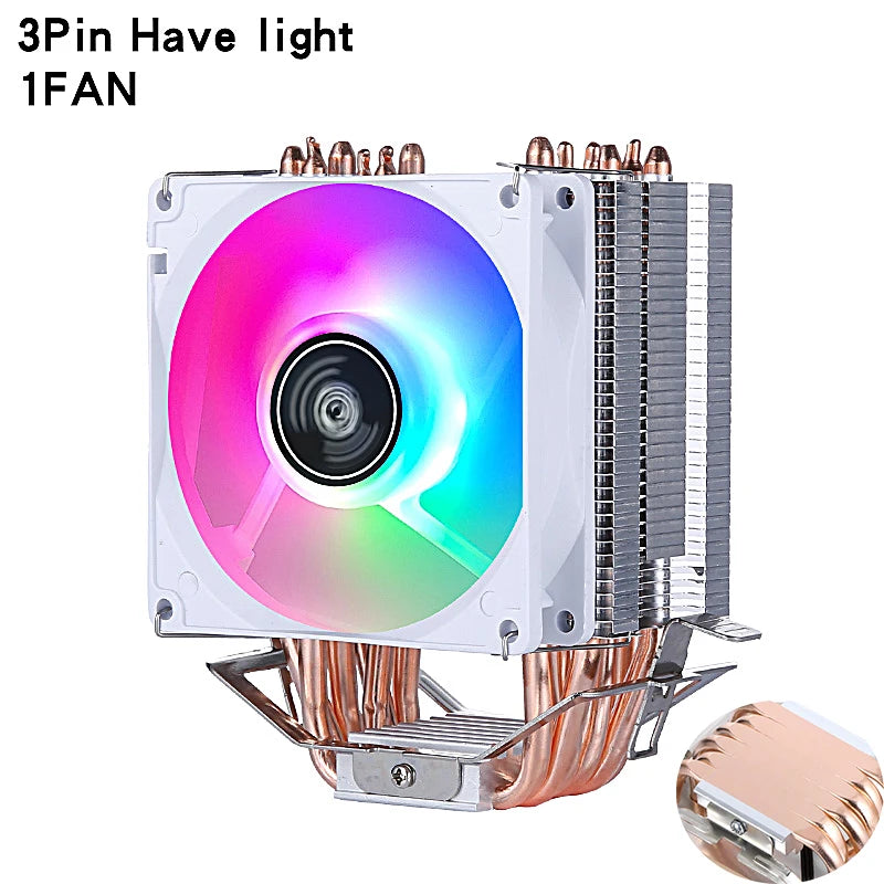 XUANFENG 2/4/6 Heat Pipe Cooler CPU Fan 90mm Air-Cooled Processor Compatible LGA2011-3 X79 X99 E5 2066 115x 1200 1700 I5 AM4 AM5