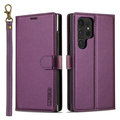 Leather Case for Samsung Galaxy S26 S25 Edge S24 Ultra S23 S22 Plus S21 FE A17 A16 A36 A56 A15 A35 A55 Magnetic Flip Wallet
