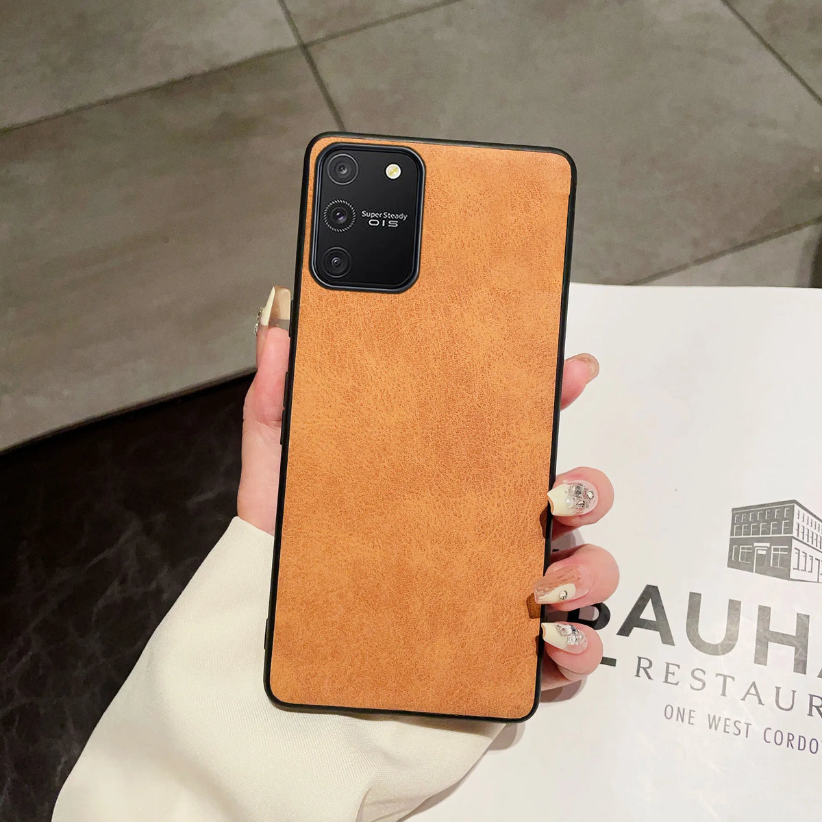 Luxury Bussiness Matte Leather TPU Phone Case For Samsung Galaxy S10 Lite Fashion Protection Shell
