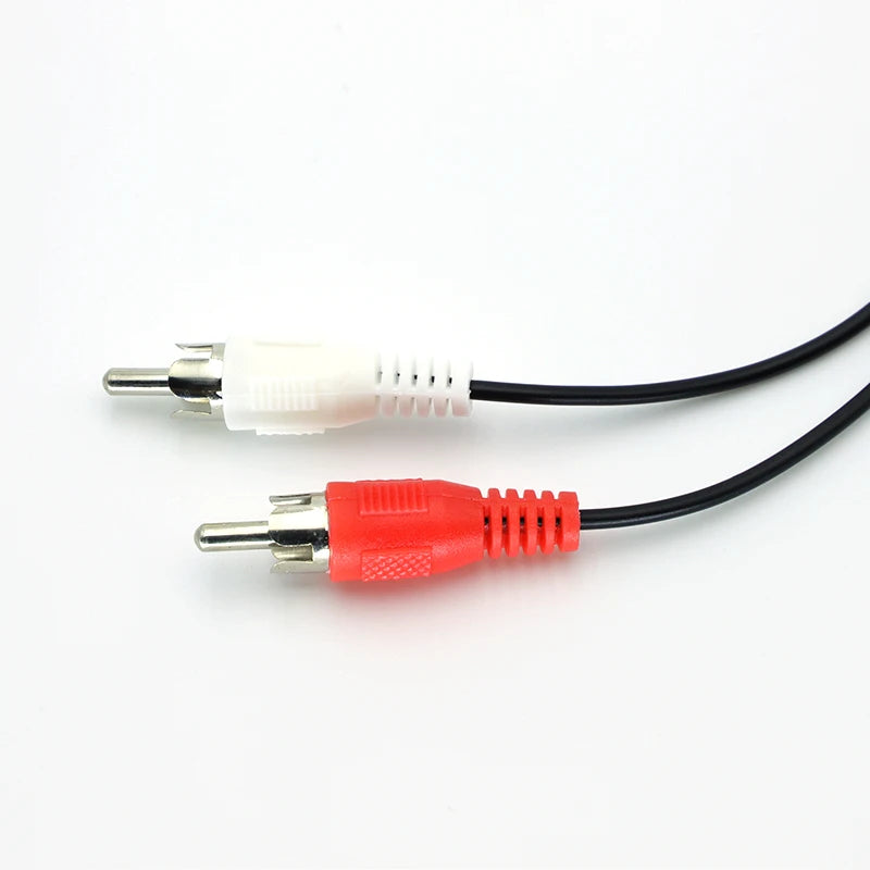 3.5 Audio Aux Socket Connector To Headphone Music Wire 3.5mm RCA Female Jack Stereo Cable Y Plug 2 Male Adapter 0.3M