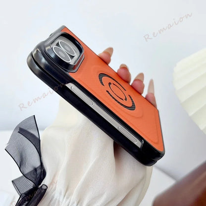 Fashion Magnetic Tech Fabric Phone Case For iPhone DUO 18Fold Magsafe Official Shockproof Protector Cover 18DUO