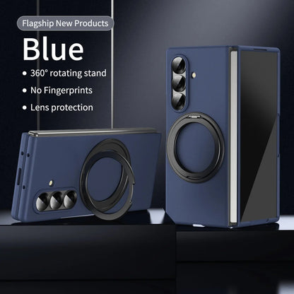 Matte Business Front Film 360° Magnetic Bracket Stand Military Armor Phone Case Samsung Galaxy Z Fold 7 6 5 4  for Magsafe Cover