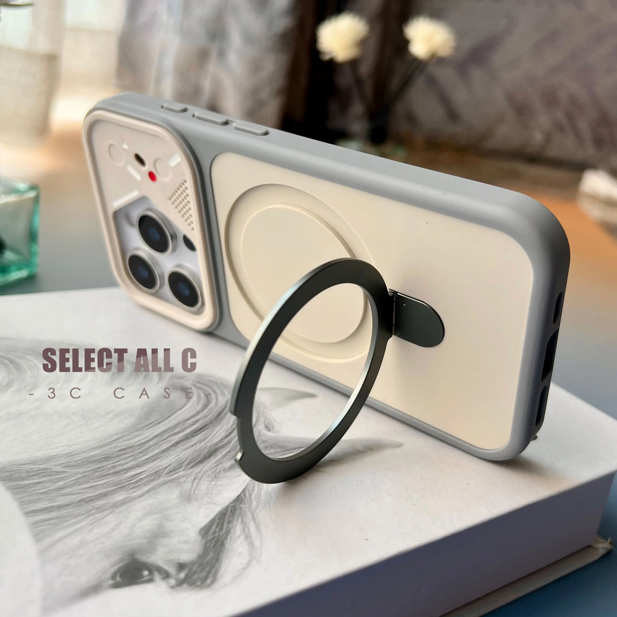 For IPhone 17Air 11 12 13 14 15 16 17 18 Pro Max Plus For Magsafe Dynamic Mecha Magnetic Phone Case Metal Stand Shockproof Cover