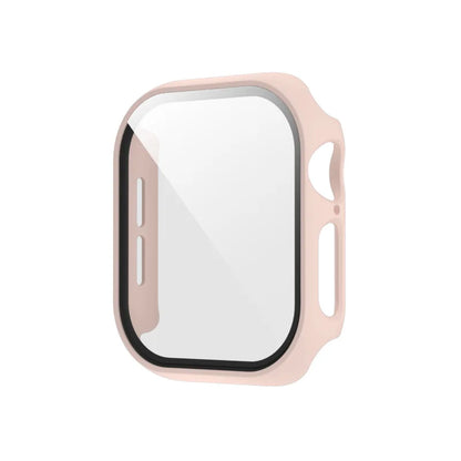 Tempered Glass+Case for Apple Watch Ultra 4 3 2 49 45 41 40 44 42 46mm PC Bumper Protector cover For iWatch 12 11 10 SE 9 8 7 6