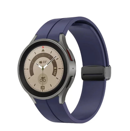 No Gap Magnetic Silicone Strap For Samsung Galaxy Watch 7 6 5 4 44mm 40mm Pro 45mm Bracelet Galaxy Watch6 Classic 43mm 47mm Band