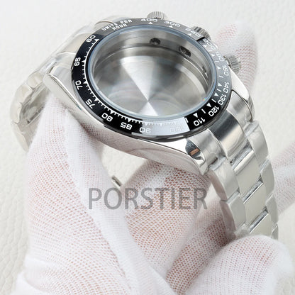 40mm VK63 Watch Case 100m Waterproof for Daytona VK63 VK64 Movement 316L Stainless Steel Presidential/Jubilee/Oyster Bracelet