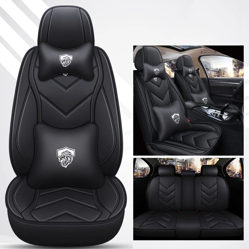Leather Car Seat Covers For Fiat Toro Bravo Freemont 500 Argo Seat Leon Ibiza Arona BMW E39 Auto Interior Accesorios Waterproof