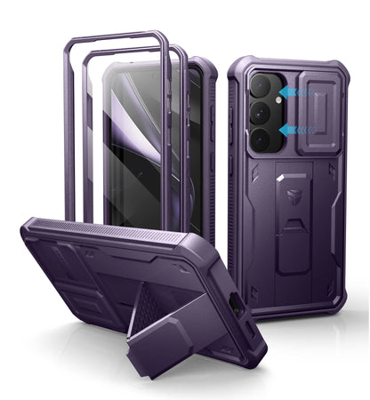 Dexnor For Samsung Galaxy S25/S25 Plus/S25 Ultra /S25 Edge 2025Case Full Body Shockproof Camera Cover &Built-in Screen Protector Kickstand