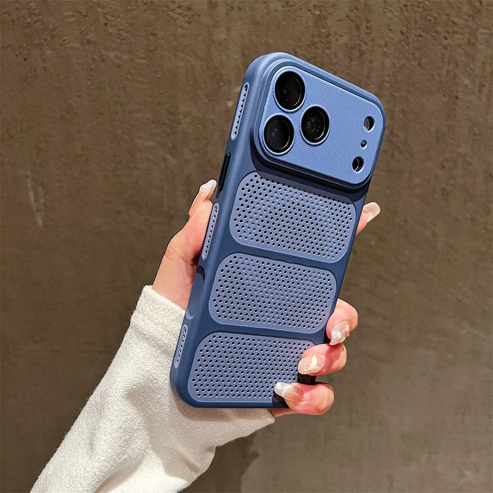 Summer Heat Dissipation For Magsafe Magnetic Case For iPhone 17 16 15 14 Plus 13 12 Pro Max Lens Protection Shockproof Cover