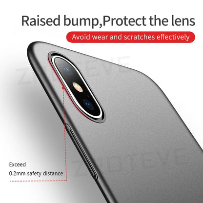For iPhoneX Case ZROTEVE Luxury Ultra Thin Frosted Hard PC Cover For Apple iphone XR X S XS Max iPhonex 10 iPhone10 Phone Cases