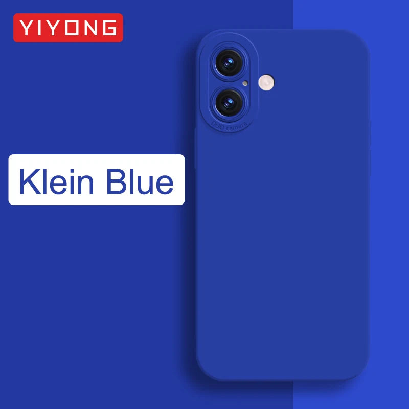 For iPhone 17 Air 16 16e 15 14 11 12 13 Pro Max YIYONG Original Soft Liquid Silicone Cover For iPhone16 Plus iPhone13 Mini Case