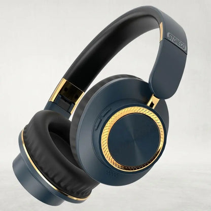 Wireless Bluetooth Over Ear Headphones Foldable Stereo with 40mm Driver for HiFi Sound Quality and Heavy Bass Built in Microphone Ideal for Gaming PC and Phone Long Battery Life Stable Wireless Connection