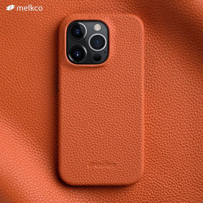 Melkco Genuine Cowhide Leather Case for iPhone 16 15 14 13 12 11 Pro Max XS X 12mini 13mini Premium Real Leather Phone Cover