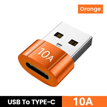 10A USB 3.0 To Type C Adapter OTG Type C Male To USB Female Converter For Laptop Xiaomi Samsung USBC Fast Charging Adaptador