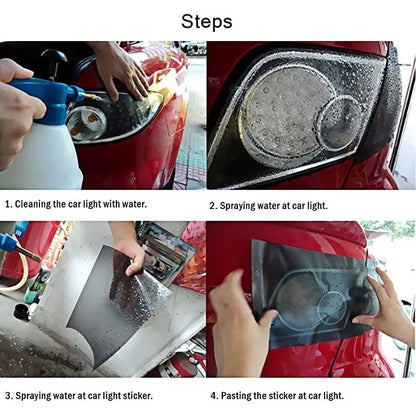 30x60cm PVC Car Headlight Lamp Film Fog Lamp Taillight Sticker Vinyl Film Sticker Auto Lamp Styling Wrap Film Car Accessories