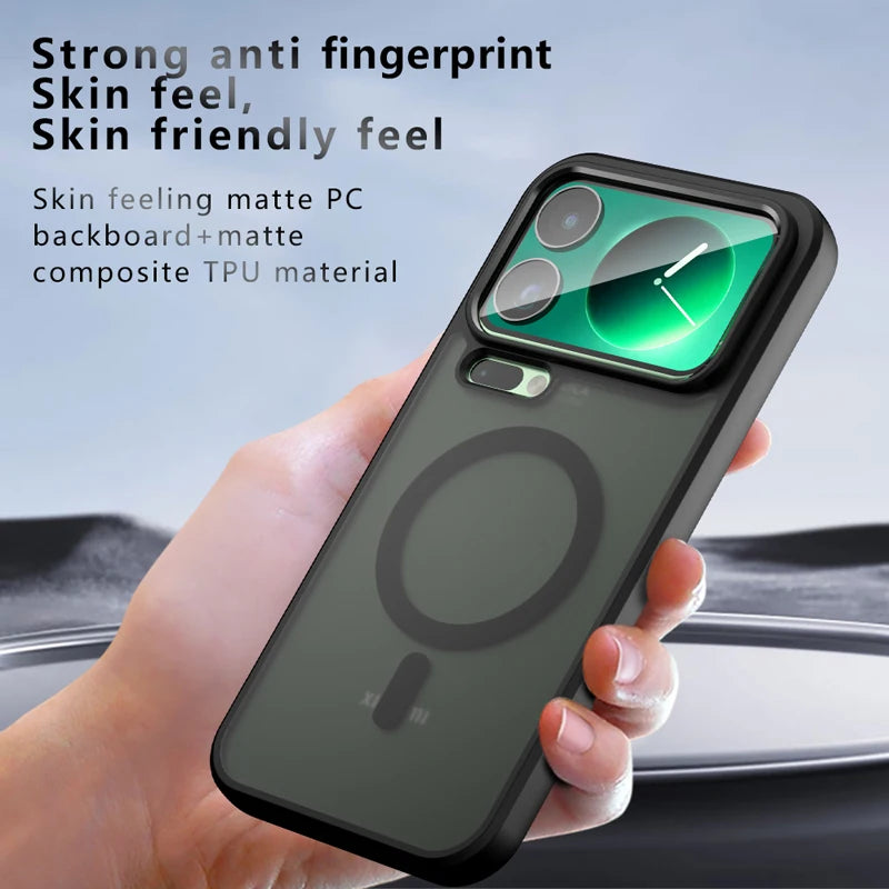 For Xiaomi 17 Pro Max 17 Pro Case Shockproof Magnetic Matte PC+TPU Anti-fingerprint Translucent Cover for Xiaomi Mi 17