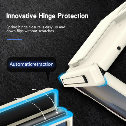 Hinge Wallet Card Slot Bracket Phone Case For Samsung Galaxy Z Fold 8Ultra 7 6 5 With Screen Glass Protect Film S Pen Slot Cover