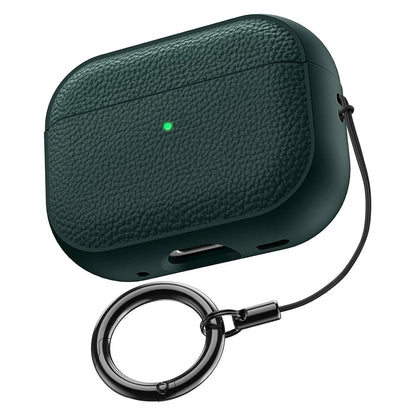 For AirPods 5/4/Pro 3 Leather Pattern TPU Earphone Accessories Full Protective Case with Keychain for AirPods 5/4/Pro 3/Pro 2