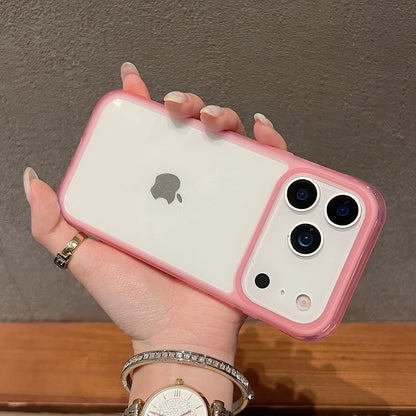 Luxury Transparent  Acrylic Phone Case For iPhone 13 14 15 16 17 18 Pro Max Shockproof Clear Bumper Back Cases Cover