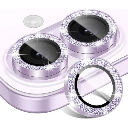 Glitter Cute Girly Camera Lens Protector Cover For iPhone 17 Air 17E 16E 16 E Pro Max 15 Plus 14 13 Mini 12 11 Phone Protection