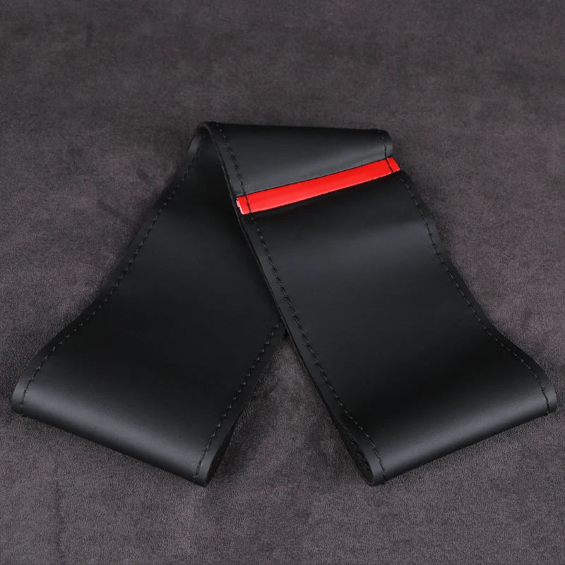 Universal PU Leather Automotive Steering Wheel Cover Soft Leather Cover Steering Wheel Braid DIY Car Accessories Hand Sewing
