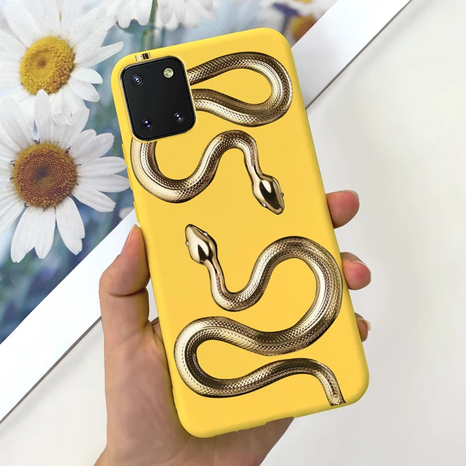 For Samsung Galaxy Note10 Lite Case SM-N770F 6.7'' Popular Candy Painted Cover Soft TPU Phone Case For Samsung Note 10 Lite Bags