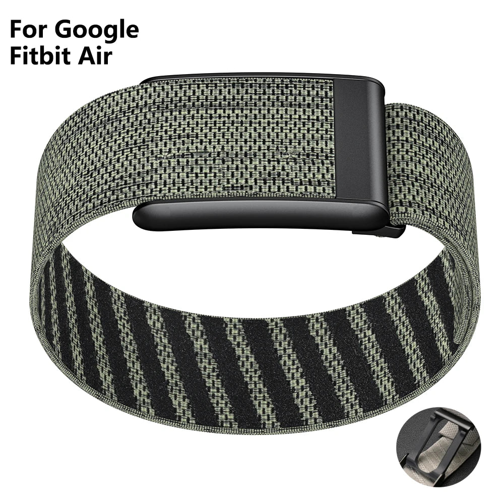 Nylon Loop Strap for Google Fitbit Air Change To Whoop 5.0 Sport Stretchy Watch Bracelet Soft Breathable Wristband for Women Men