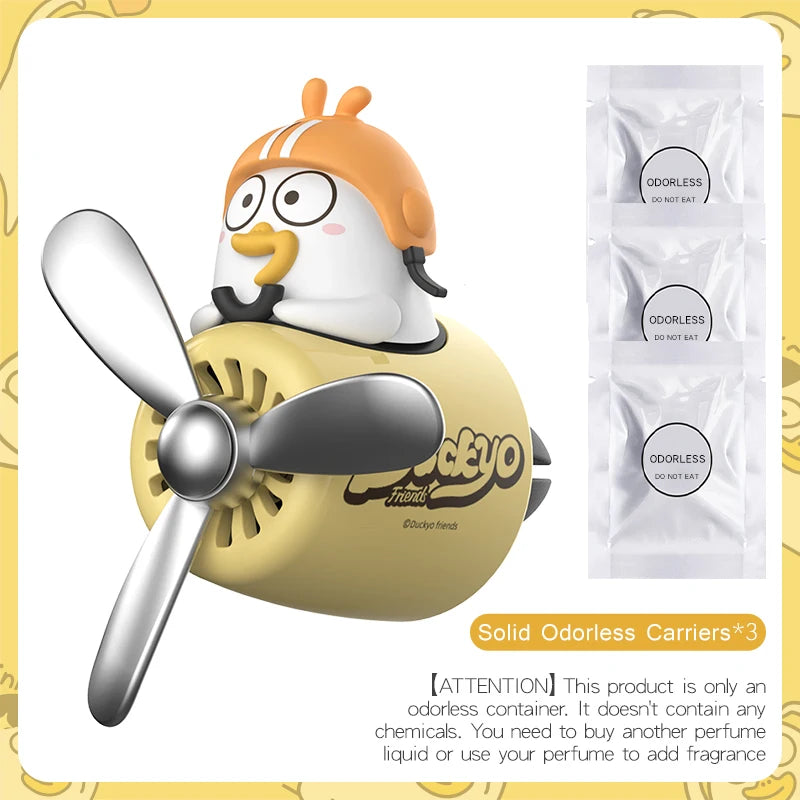 No perfume DIY fragrance cute duck pilot car air fresheners vent clip aroma diffuser interior accessories decorations ornaments