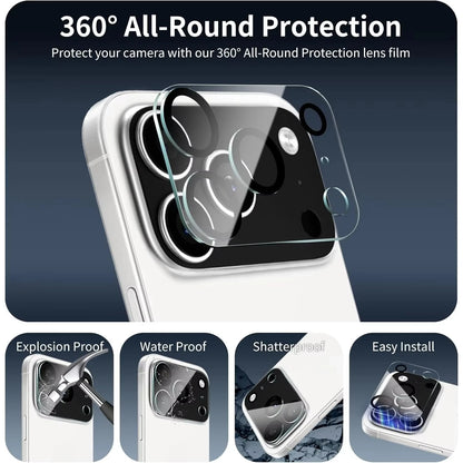 HD Back Camera Tempered Glass For iPhone 17 Pro Max 16 15 14 13 12 11 18 Pro Max Air Mini Rear Len Screen Protector Glass Film