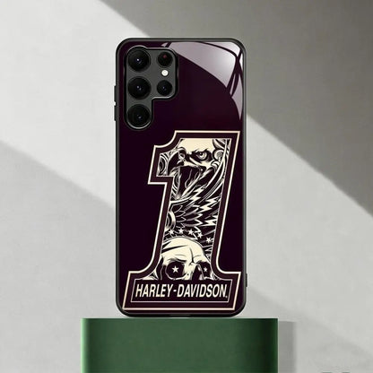 HOT Cool Brand HD-HARLEYES Phone Case For Samsung S26 S25 S24 S23 S22 S21 S20 Plus Ultra Note20 Glass Magnetic Case