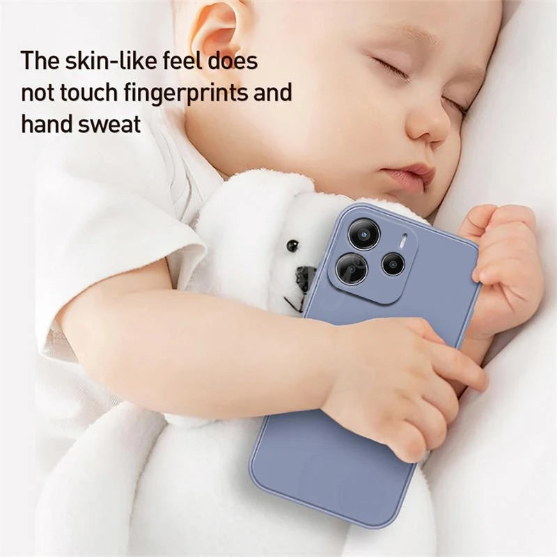 For Xiaomi Redmi Note 14 Case Liquid Silicone Plain Rubber TPU Protector Redmi Note 14 Cover TPU Redmi Note 14 Pro Plus Cover