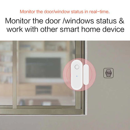 Smart Home Tuya WiFi Door Sensor Open Close Window Detector Security Alarm With Alexa Google APP Remote Control Notification