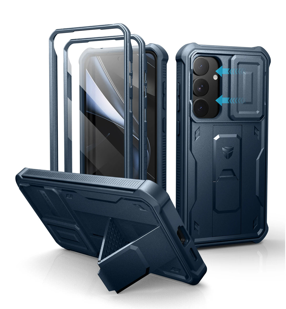 Dexnor For Samsung Galaxy S25/S25 Plus/S25 Ultra /S25 Edge 2025Case Full Body Shockproof Camera Cover &Built-in Screen Protector Kickstand