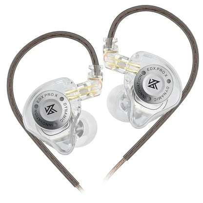 KZ EDX PRO X Dynamic Drive Earphones HIFI Bass Earbud DJ Music Cancelling Sport Headsets 2PIN Cable KZ ZSTX ZSNPRO X ZS10PRO ZVX