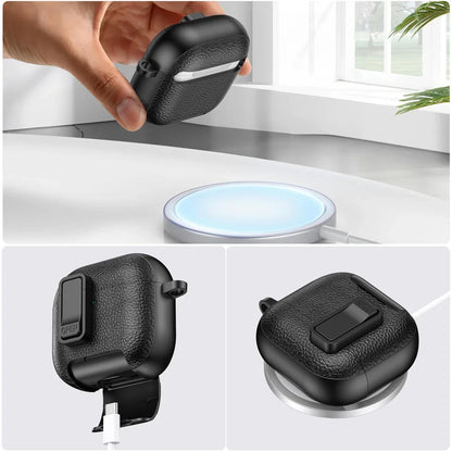 with Carabiner Lock Phone Stand Protective Case for Airpods 4 3 2 1 Pro Cover Cases Shockproof Sleeve for Airpods Pro 1 2 3 4th